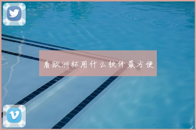 看欧洲杯用什么软件最方便