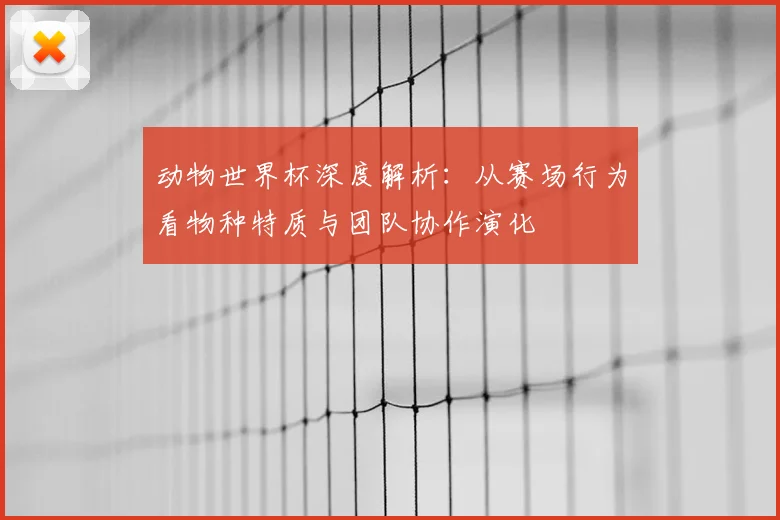动物世界杯深度解析：从赛场行为看物种特质与团队协作演化