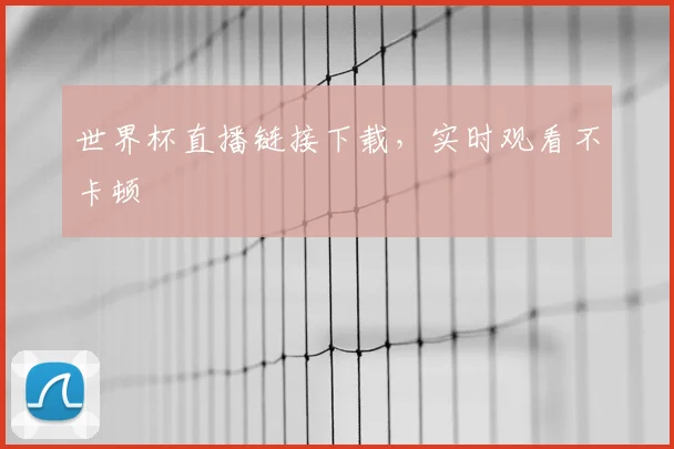 世界杯直播链接下载，实时观看不卡顿